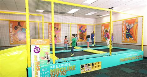 trampoline zone chuck e cheese